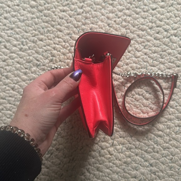 Milly Pink Leather Crossbody Clutch - Picture 12 of 12